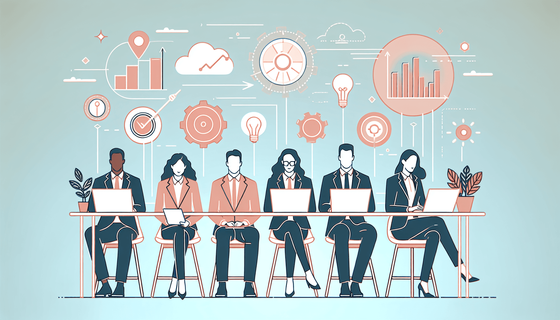 Mosaico de headshots de equipe remota em estilo consistente